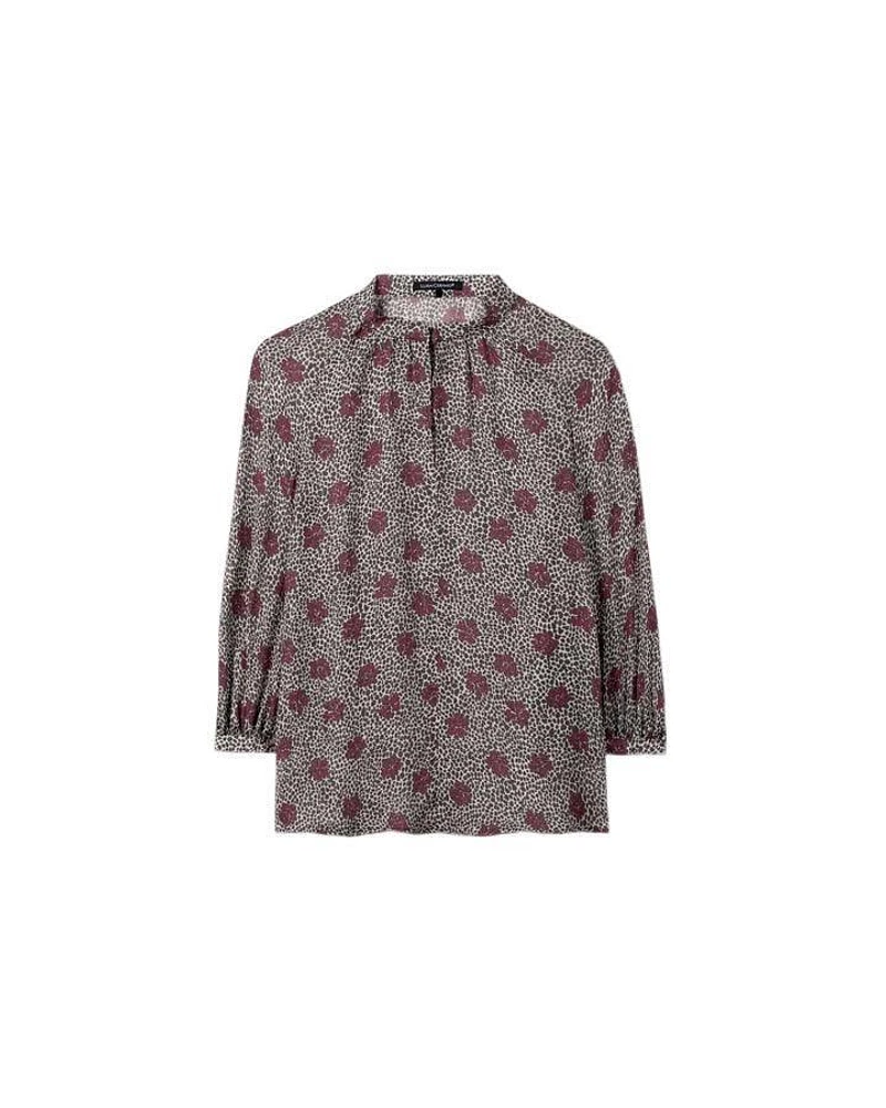 Luisa Cerano Spotted Floral Blouse