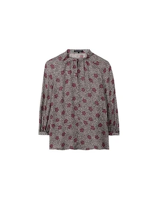 Luisa Cerano Spotted Floral Blouse
