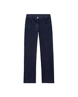 Luisa Cerano Straight Leg Raw Edge Detail Denim Jeans