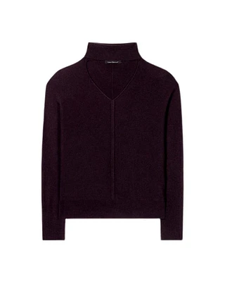 Luisa Cerano Turtleneck Cutout Sweater