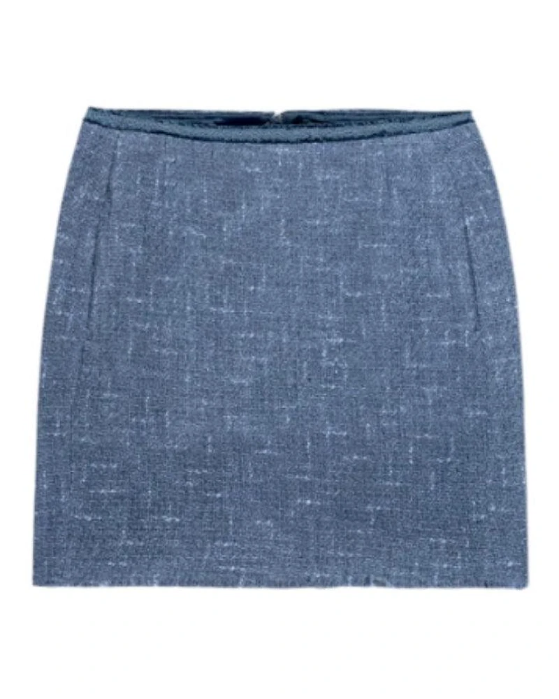 Luisa Cerano Tweed Pencil Mini Skirt