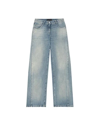 Luisa Cerano Vintage Wide Leg Panel Insert Jeans
