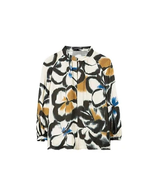 Luisa Cerano Washed Out Floral Blouse