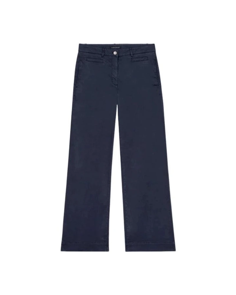 Luisa Cerano Wide Leg Chino Denim Pants