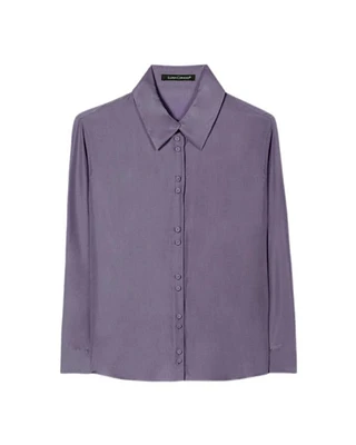 Luisa Cerano Silk Double Button Detail Blouse