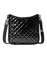 MZ Wallace Black Lacquer Box Metro Crossbody Bag