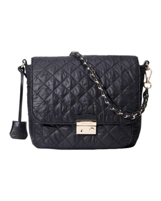 MZ Wallace Black Crosby Lock Medium Crossbody Bag