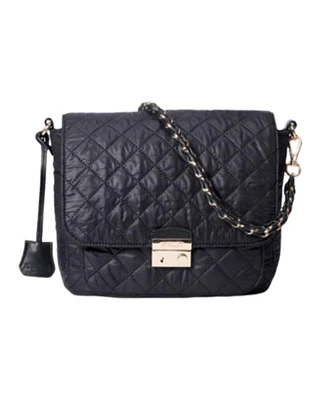 MZ Wallace Black Crosby Lock Medium Crossbody Bag
