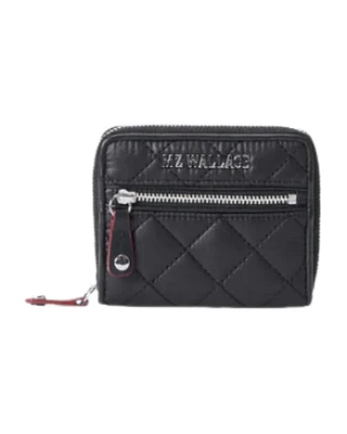 MZ Wallace Black Crosby Small Wallet
