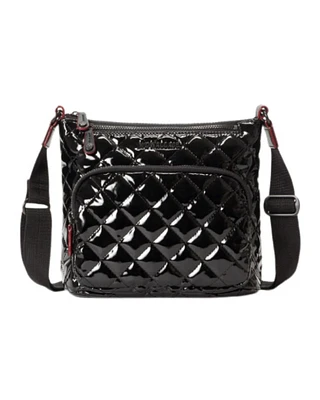MZ Wallace Black Lacquer Metro Scout Deluxe Bag