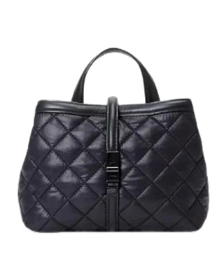 MZ Wallace Black Mini Astor Top Handle Bag