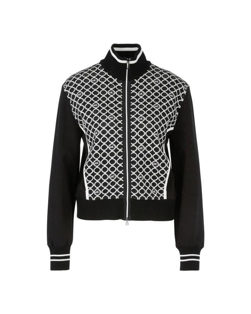 Marc Cain MC Circle Print Zip Cardi