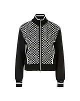 Marc Cain MC Circle Print Zip Cardi