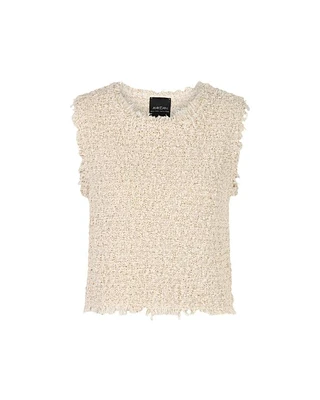 Marc Cain Textured Boucle Fringe Top