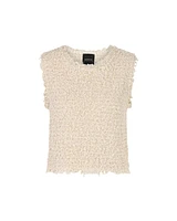 Marc Cain Textured Boucle Fringe Top