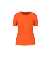 Marc Cain Deep Hokkaido Rib Cotton Tee