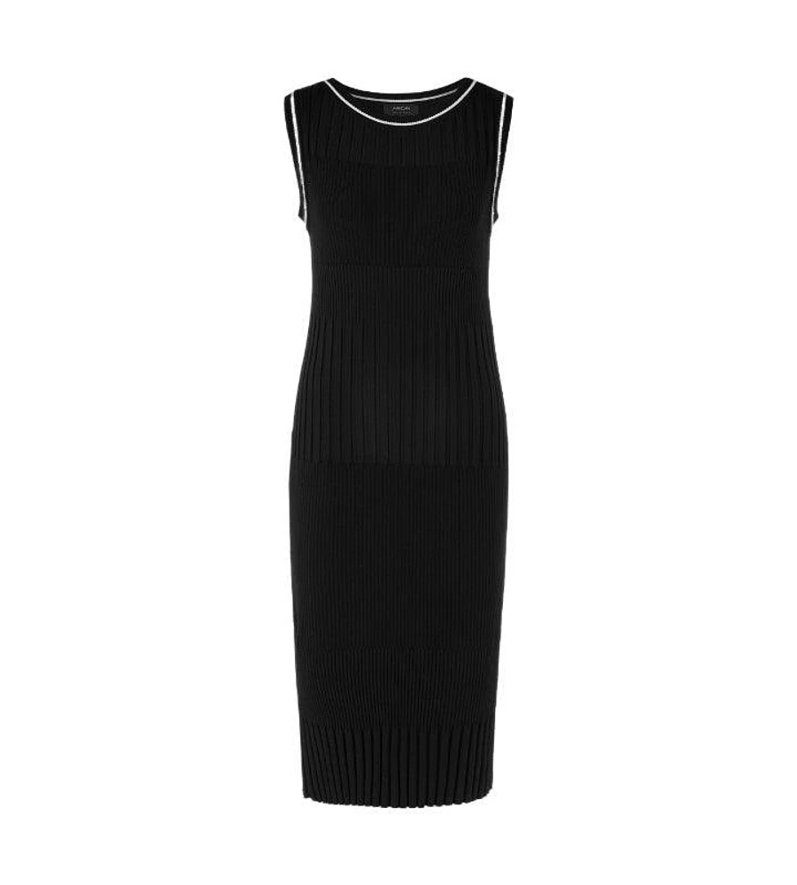 Marc Cain Ribbed Knit Sleeveless Dress