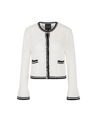 Marc Cain Airy Lace Pattern Knit Cardigan