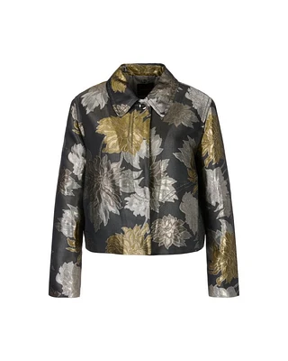 Marc Cain Floral Lurex Short Jacket