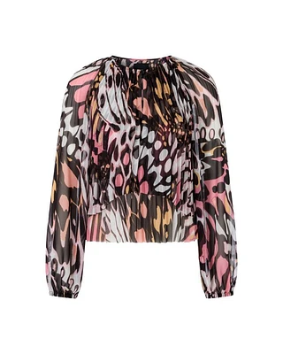 Marc Cain Butterfly Print Blouse