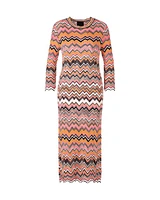 Marc Cain Chevron Design Maxi Dress