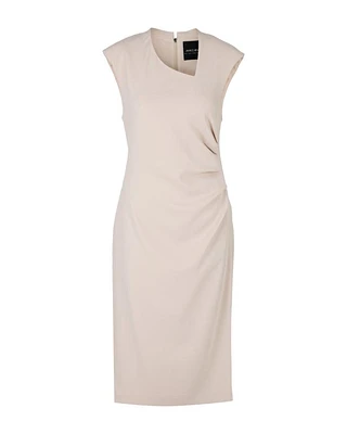 Marc Cain Sleeveless Side Ruched Dress