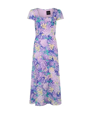Marc Cain Fitted Floral Midi Dress