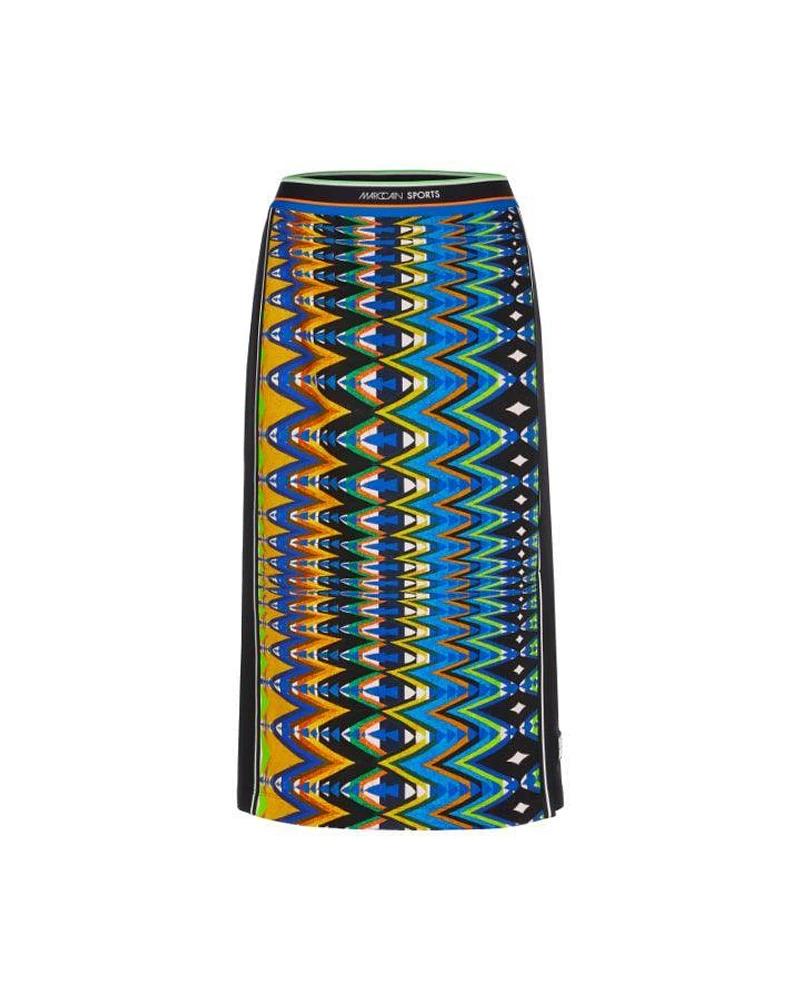 Marc Cain Harlequin Print Scuba Pencil Skirt