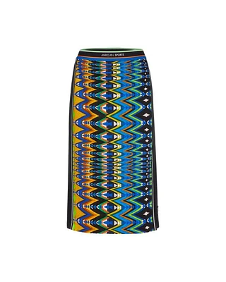 Marc Cain Harlequin Print Scuba Pencil Skirt