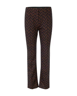 Marc Cain Herringbone Print Scuba Pant