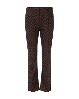 Marc Cain Herringbone Print Scuba Pant