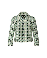 Marc Cain Scuba Print Short Jacket