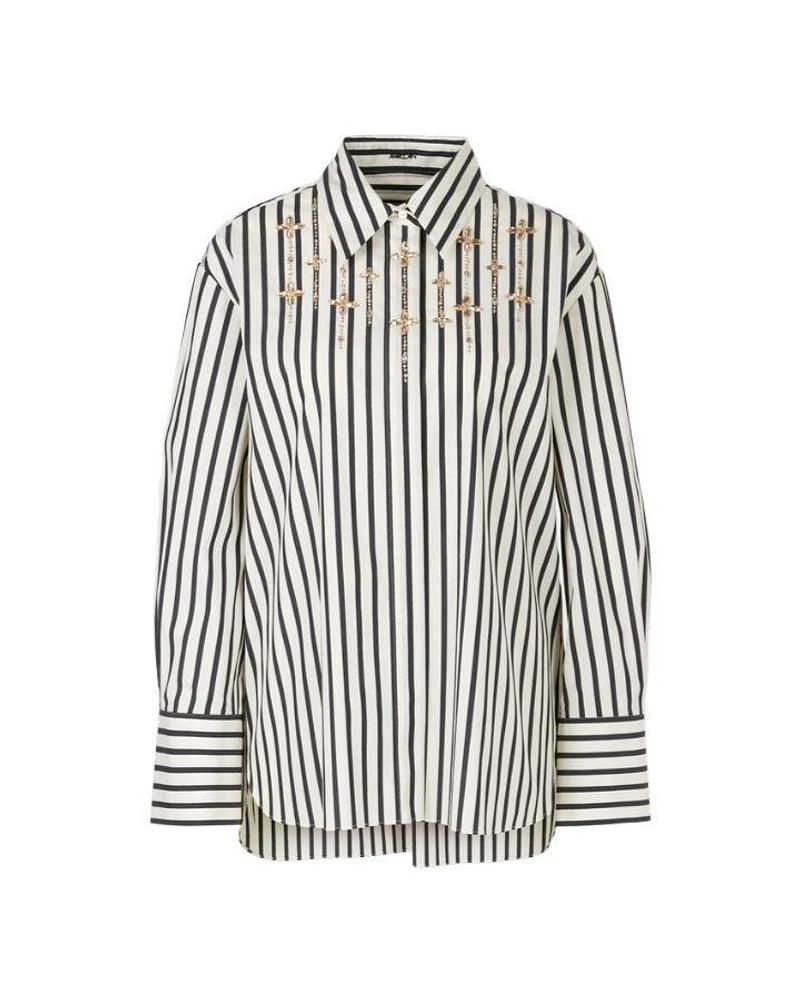 Marc Cain Stripe Jewel Detail Shirt