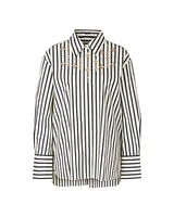 Marc Cain Stripe Jewel Detail Shirt
