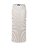 Marc Cain Polka Dot Pleated Skirt