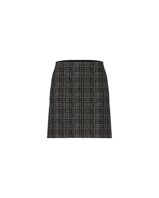 Marc Cain Shadow Check Mini Skirt