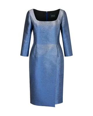Marc Cain Shimmering Metallic Shine Dress