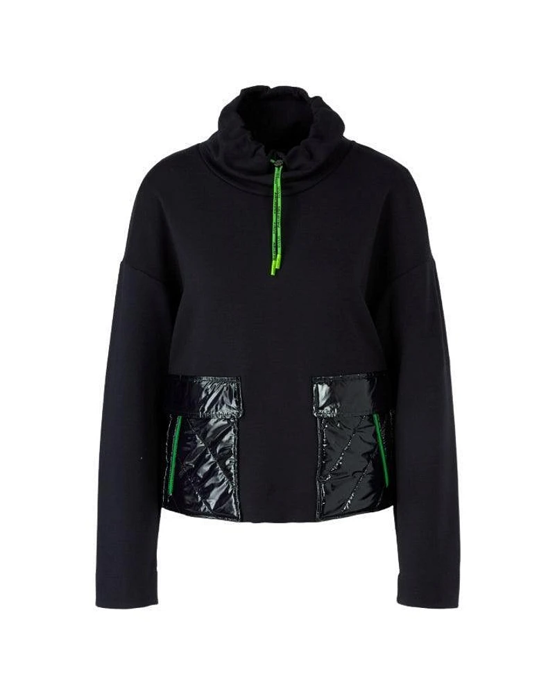 Marc Cain Shiny Quilt Pocket Sweatshirt