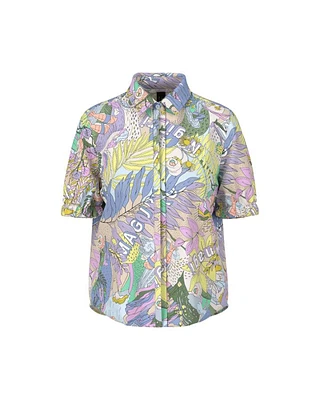 Marc Cain Hawaiin Print Short Sleeve Blouse