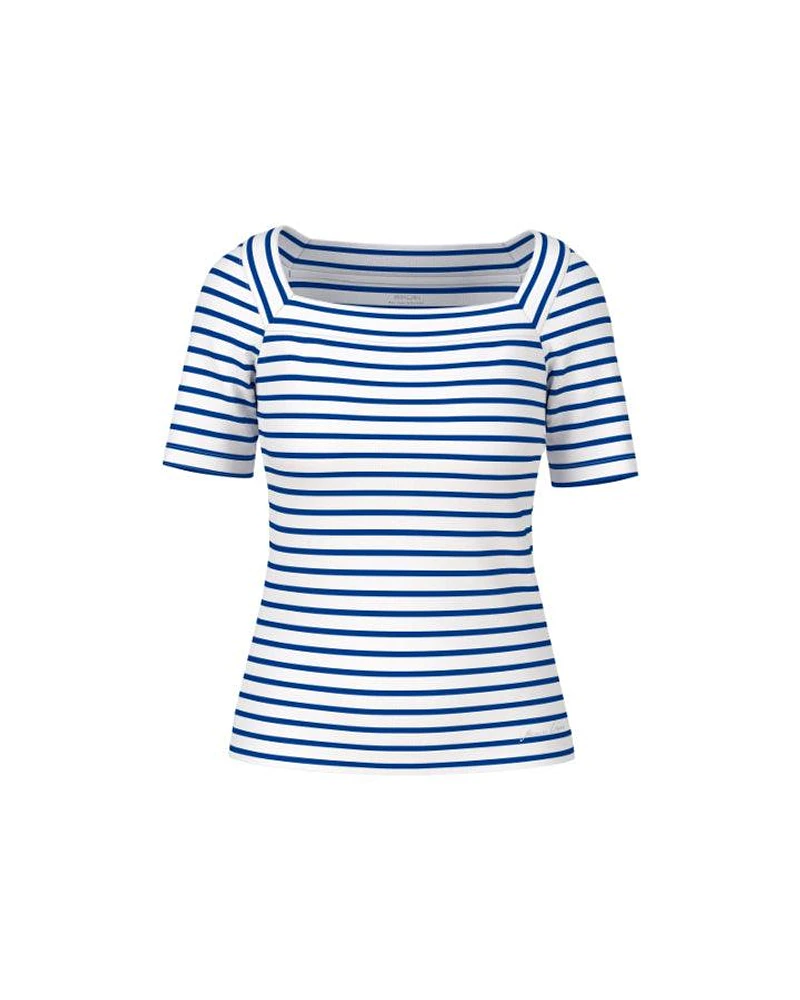 Marc Cain Square Neck Striped Tee