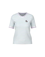 Marc Cain Sky Blue Stripe Cotton Tee