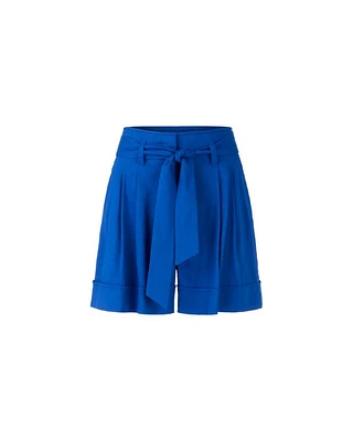 Marc Cain Warangal Pleat Linen Blend Short