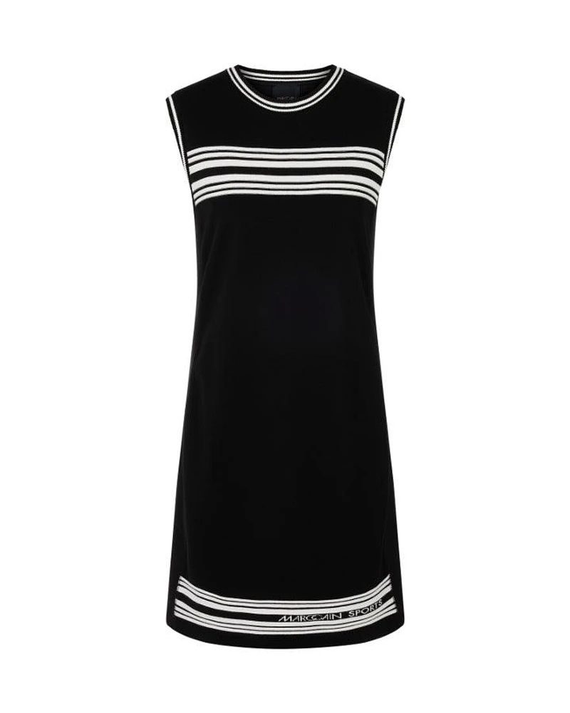 Marc Cain Stripe Detail Sleeveless Dress