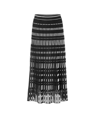 Marc Cain Striped Knit Skirt