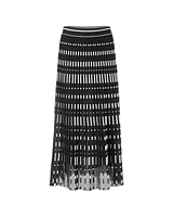 Marc Cain Striped Knit Skirt
