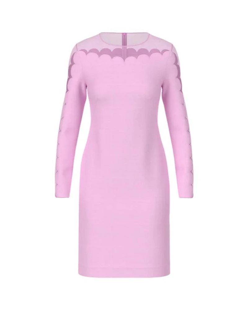 Marc Cain Transparent Opaque Sheath Dress