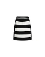 Marc Cain Wide Stripe Mini Skirt