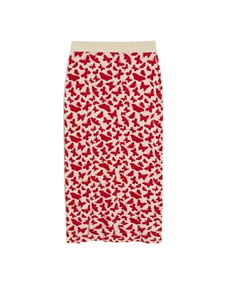 Max Mara Weekend Lena Jacquard Knit Pencil Skirt