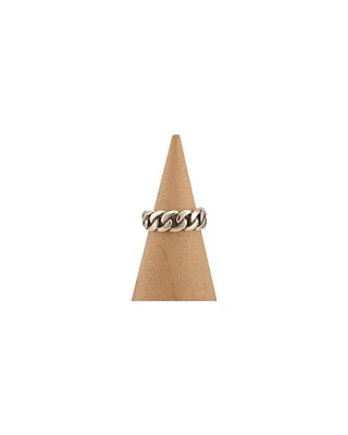 Karyn Chopik Curb Appeal Sterling Silver Chain Ring