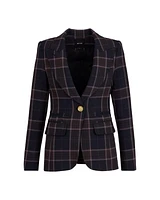 Smythe Hutton Rosewood Plaid Blazer